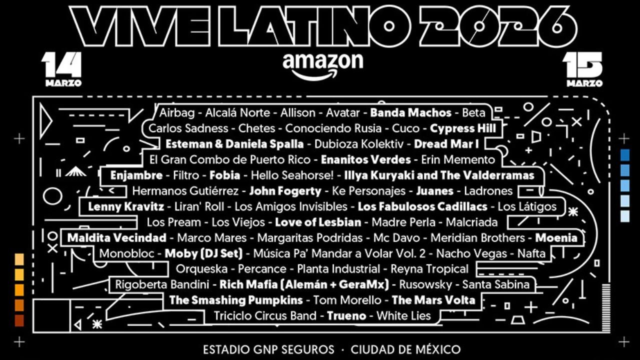 ¡Paren todo! Así es el cartel del Vive Latino 2026