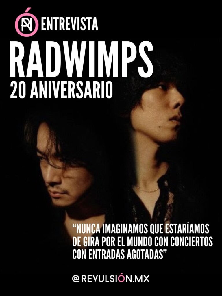 En el 20 aniversario de RADWIMPS en REVULSIÓN platicamos con Yojiro y Yusuke para saber más sobre cómo están viviendo este importante año. Foto: Cortesía.